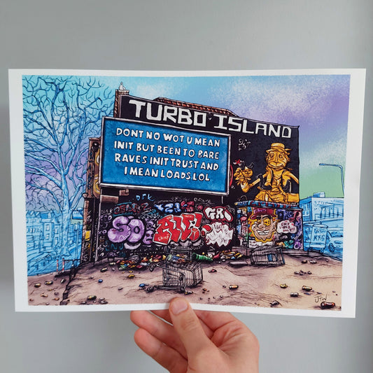 Turbo Island - Digital print A4