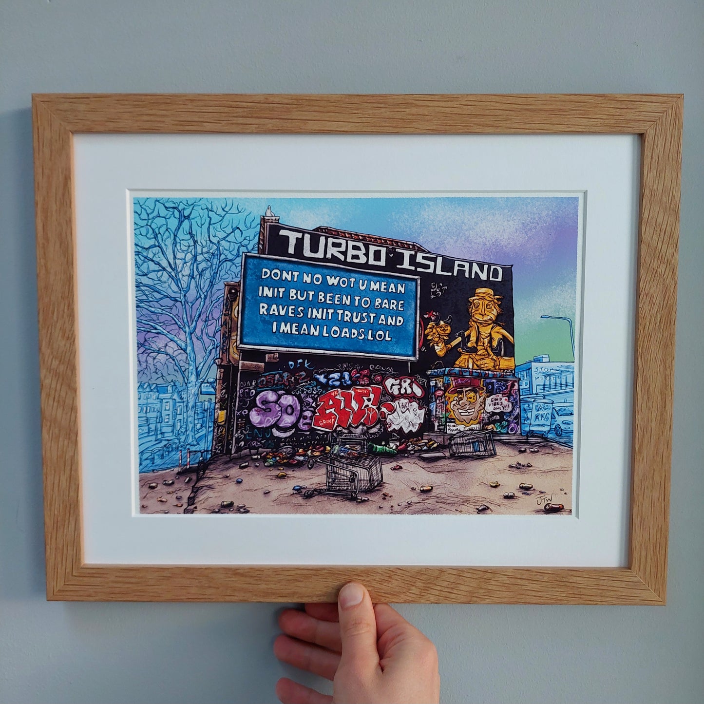 Turbo Island - Digital print A4