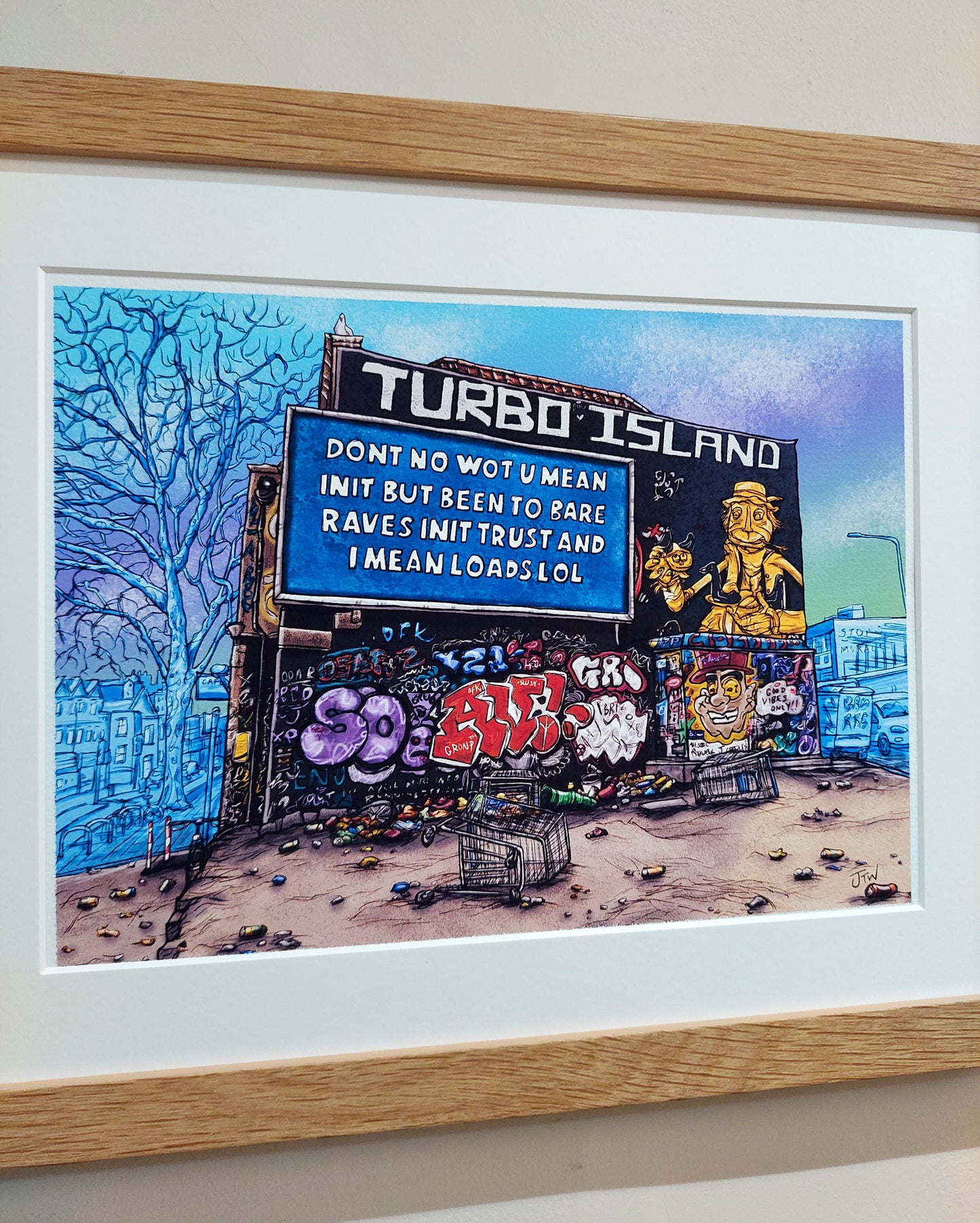 Turbo Island - Digital print A4